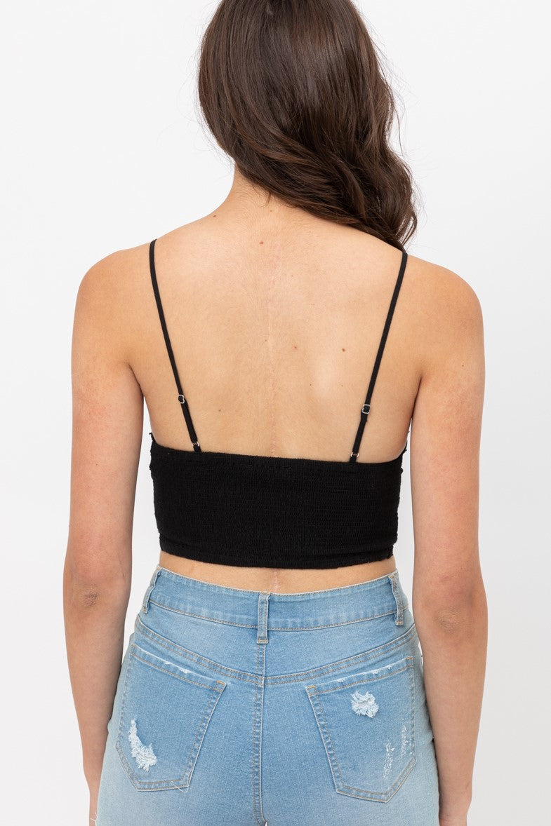 Leslie Woven Bralette Top (3 COLORS AVAILABLE)